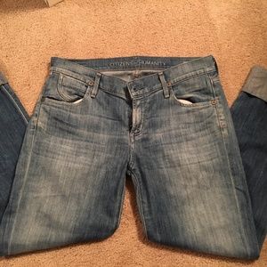 Citizens of Humanity Cropped Straight Leg Jeans 27
